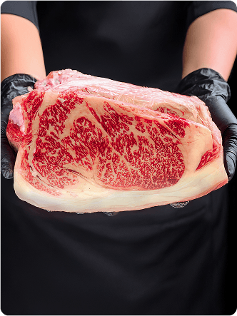 Trozo de carne con vetas